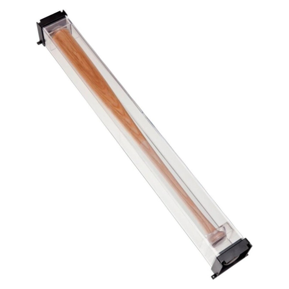 BallQube Baseball Bat Display Case Wall Mount Holder Clear Plastic Rack NEW